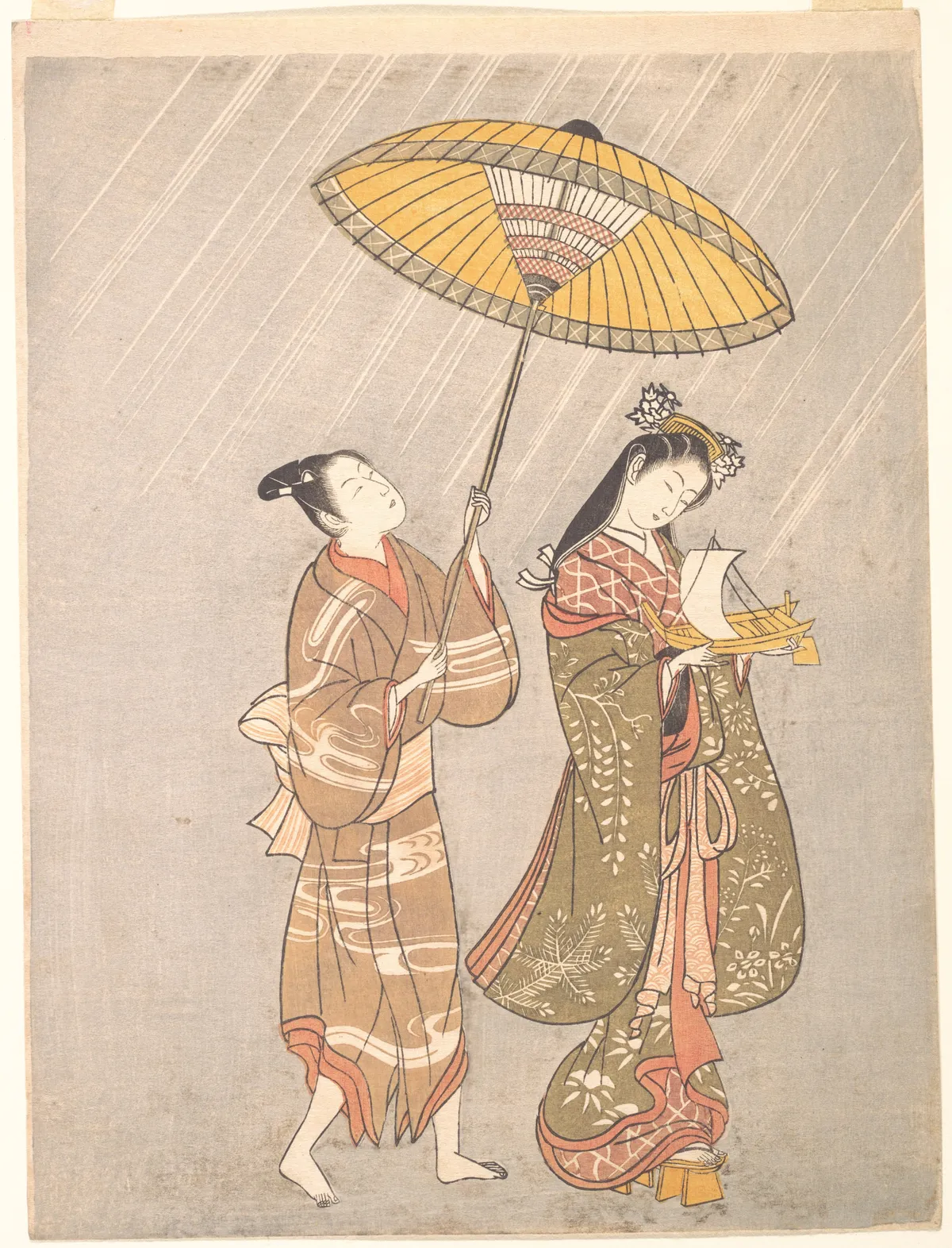 Komachi Praying for Rain | Torii Kiyomitsu - 浮世繪畫廊
