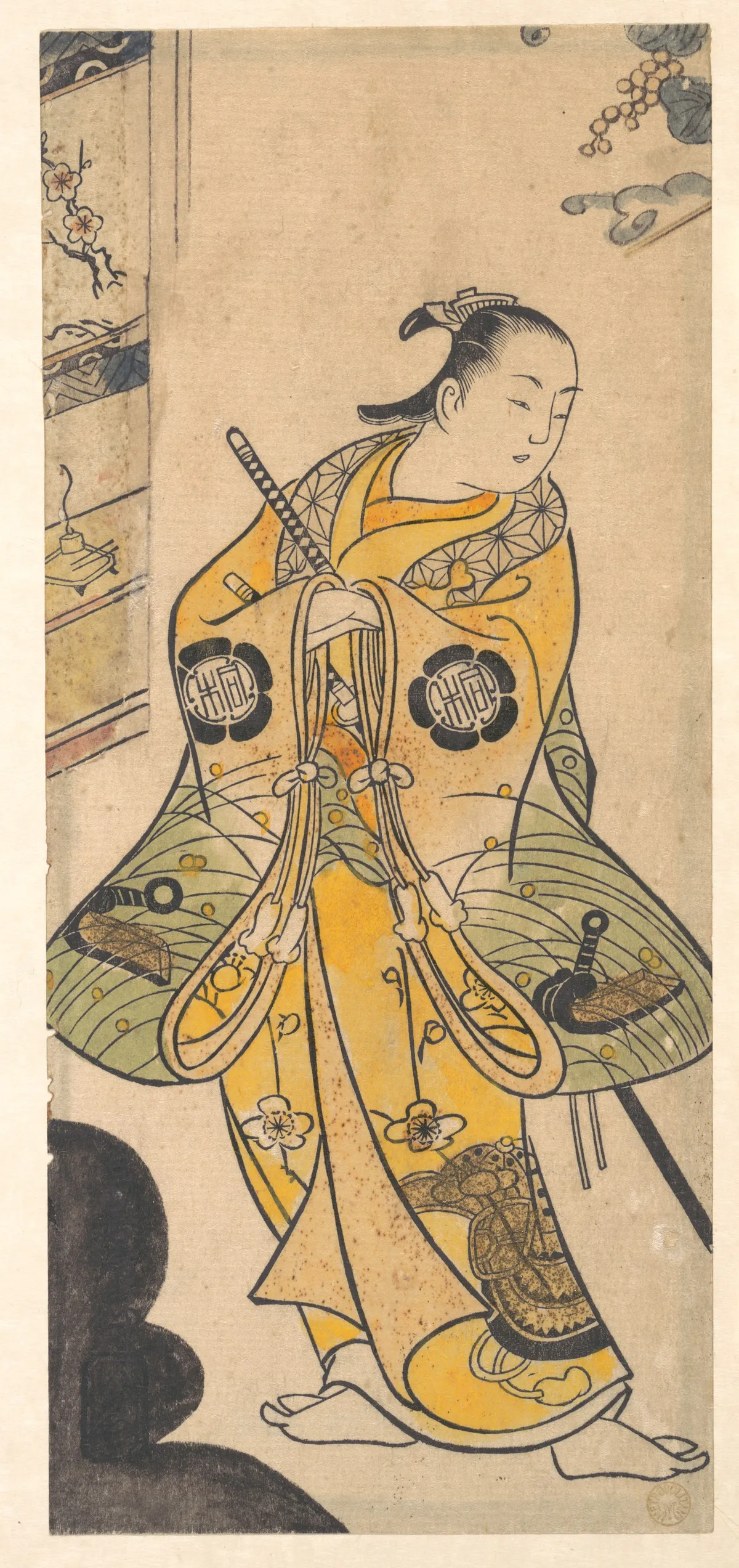 Actor as a Samurai Youth | Torii Kiyotada - 浮世繪畫廊