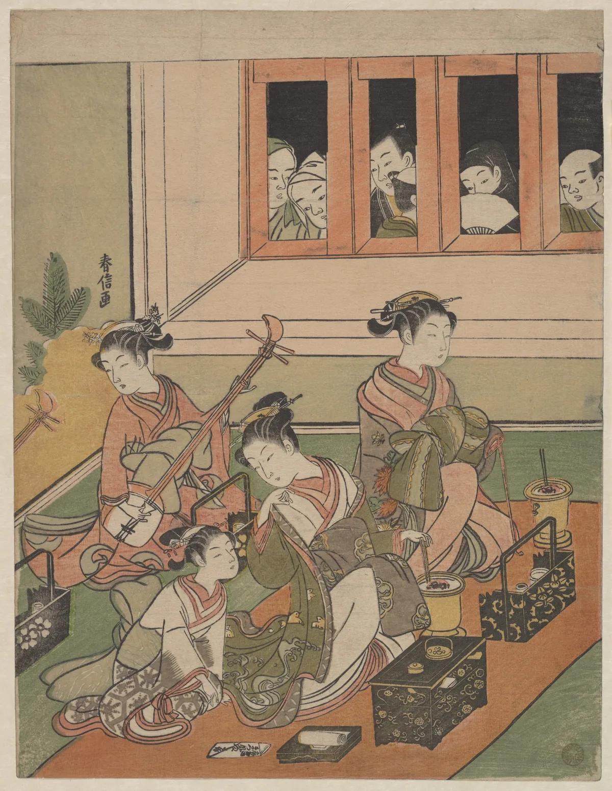 The Watchers and the Watched | Suzuki Harunobu - 浮世繪畫廊