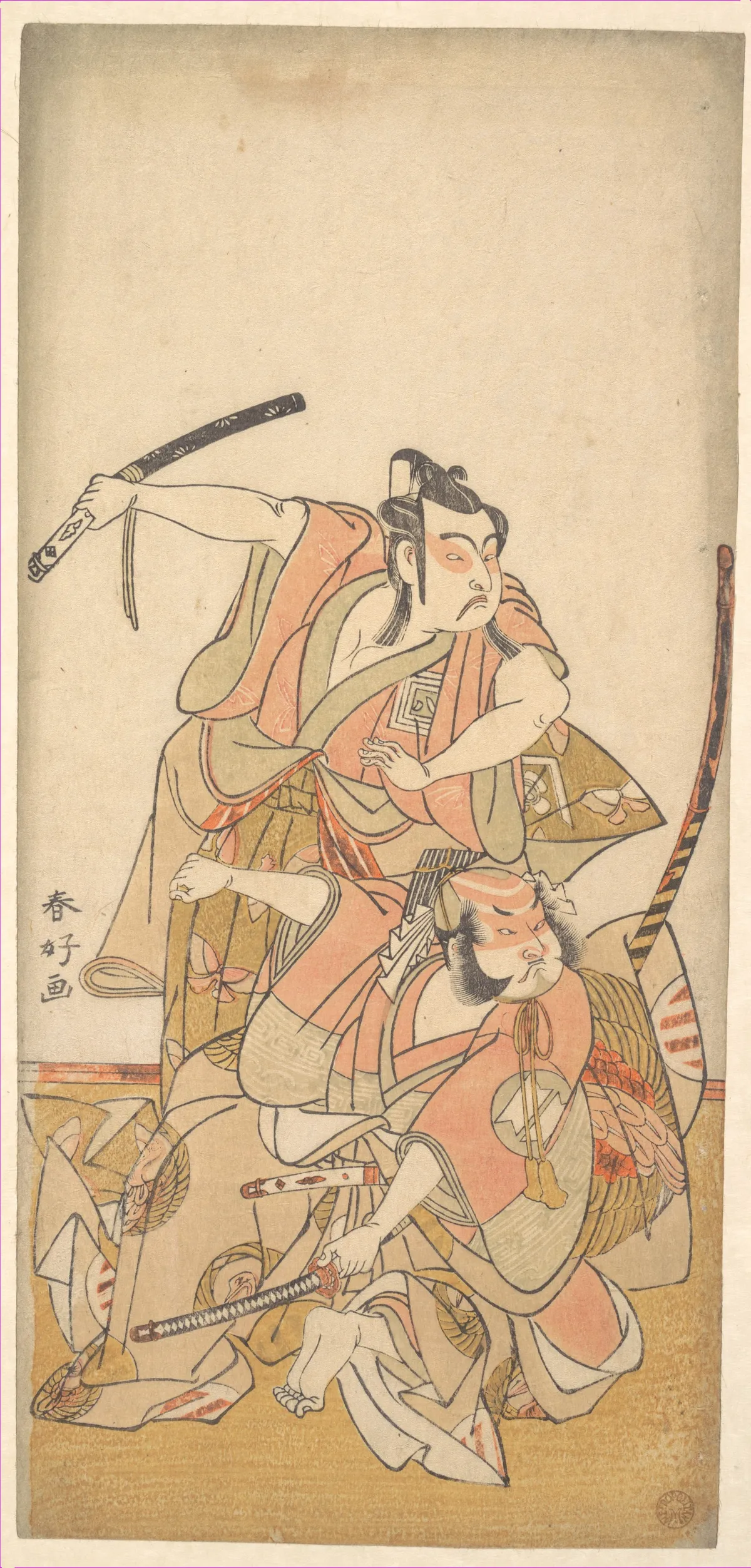 The Actor Ichikawa Yaozo II in the Role of Soga no Goro | Katsukawa Shunkō - 浮世繪畫廊
