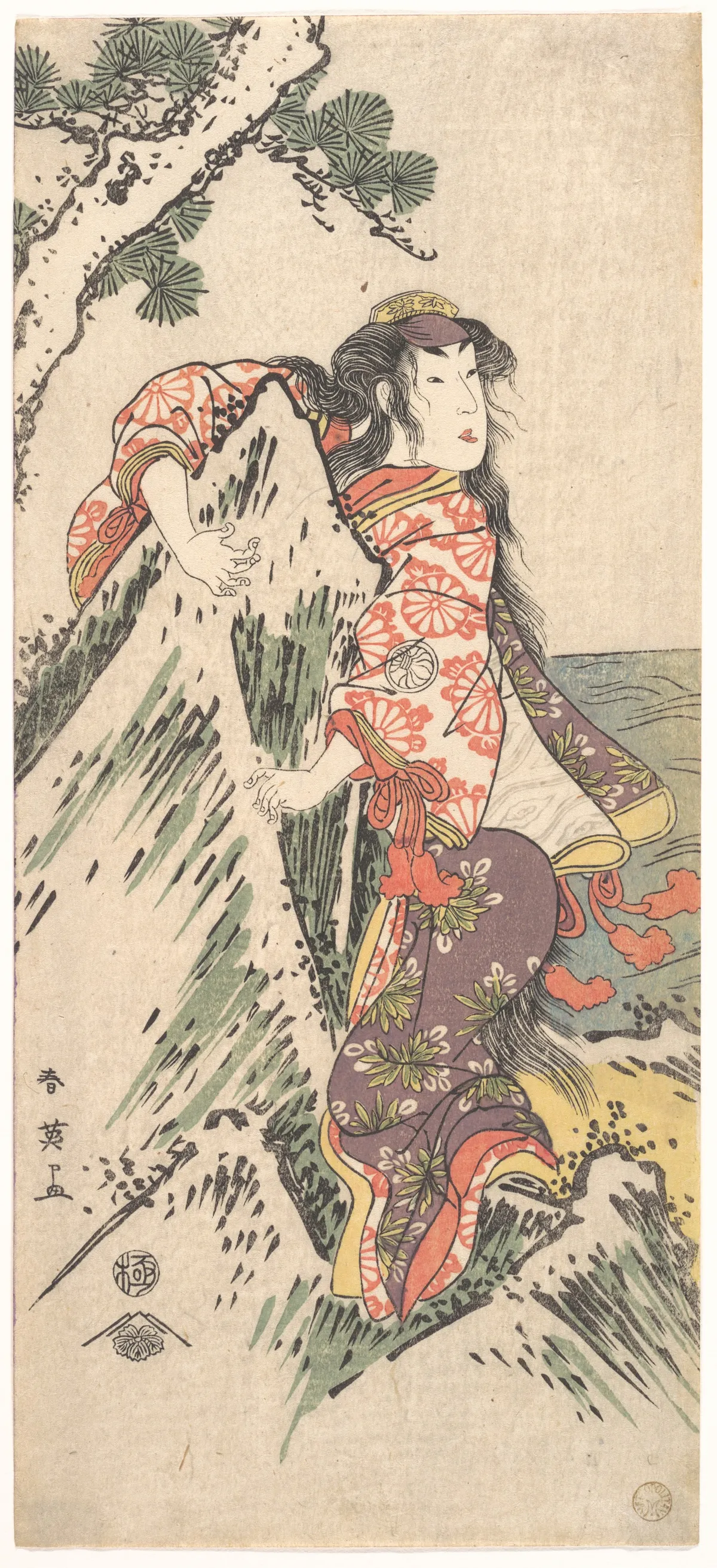 Kabuki Actor Segawa Kikunojō III in a Female Role | Katsukawa Shun'ei 勝川春英 - 浮世繪畫廊