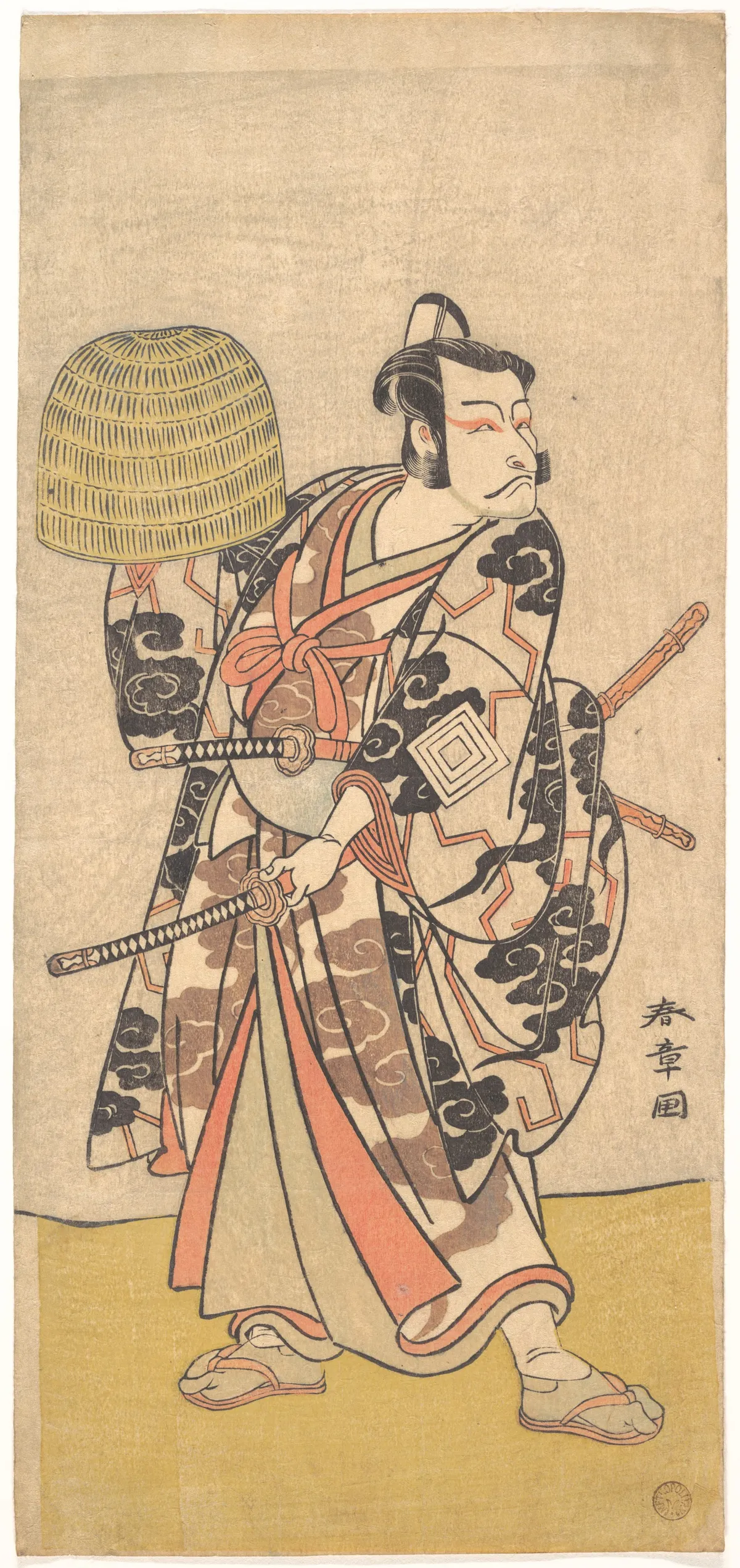 Kabuki Actor Ichikawa Danjūrō V | Katsukawa Shunshō　勝川春章 - 浮世繪畫廊
