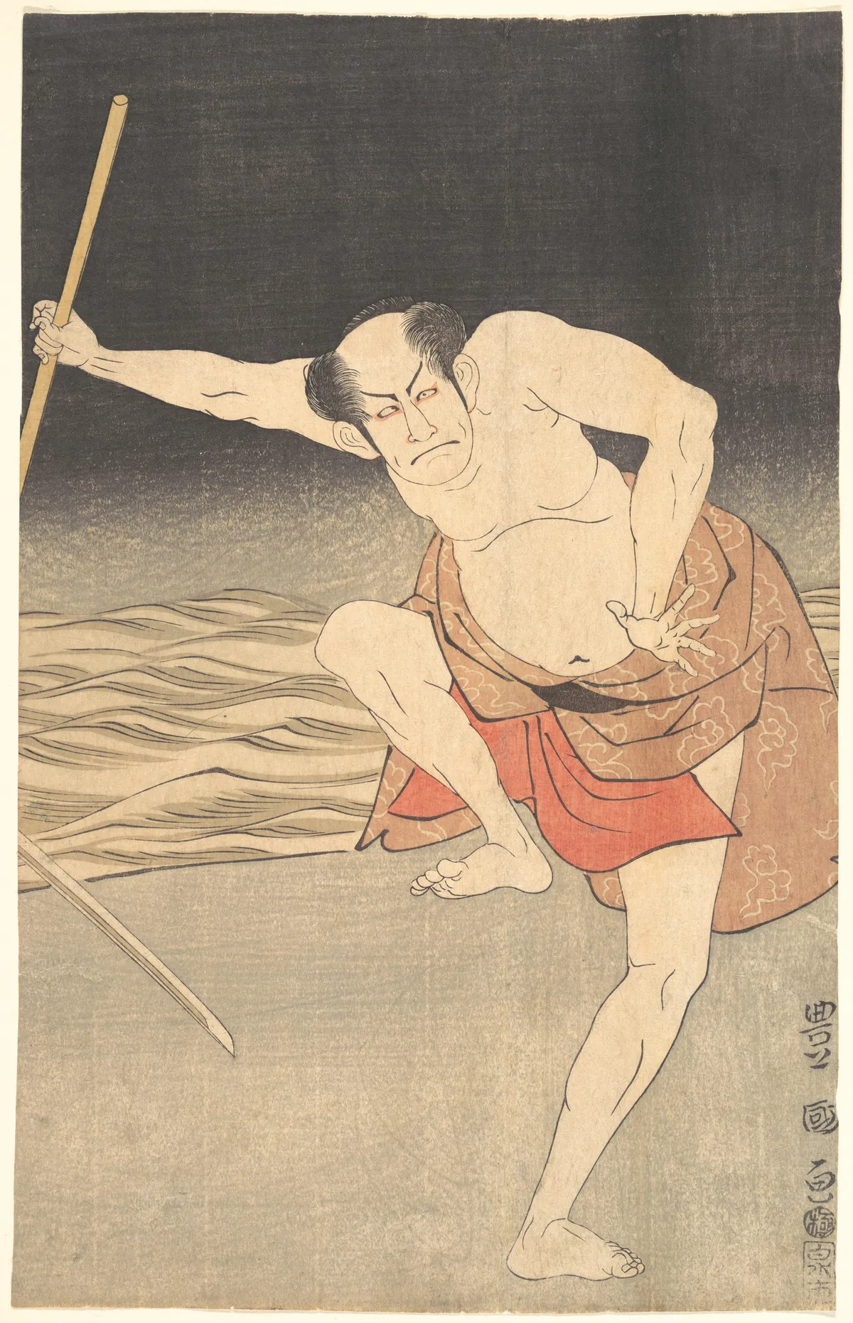 An Actor Beside Water | Utagawa Toyokuni I - 浮世繪畫廊
