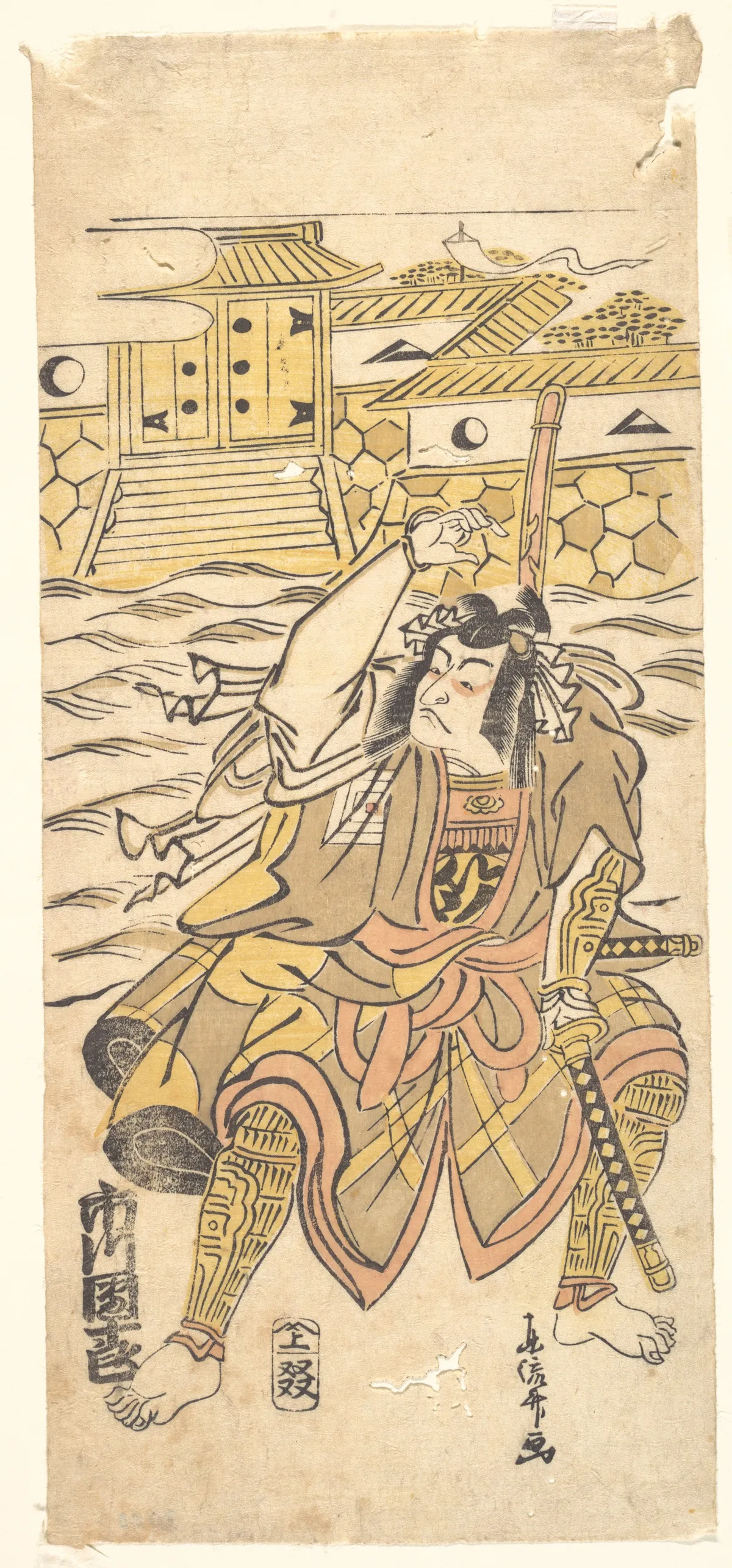 Actor, Danjuro, Impersonating Murubashi Chuye | Toryusai - 浮世繪畫廊