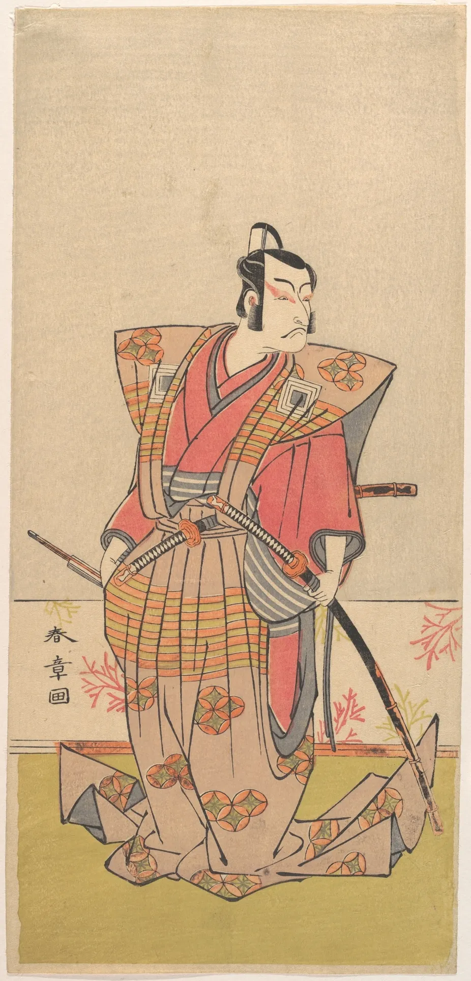 The Actor Ichikawa Danjūrō V as a Samurai | Katsukawa Shunshō　勝川春章 - 浮世繪畫廊