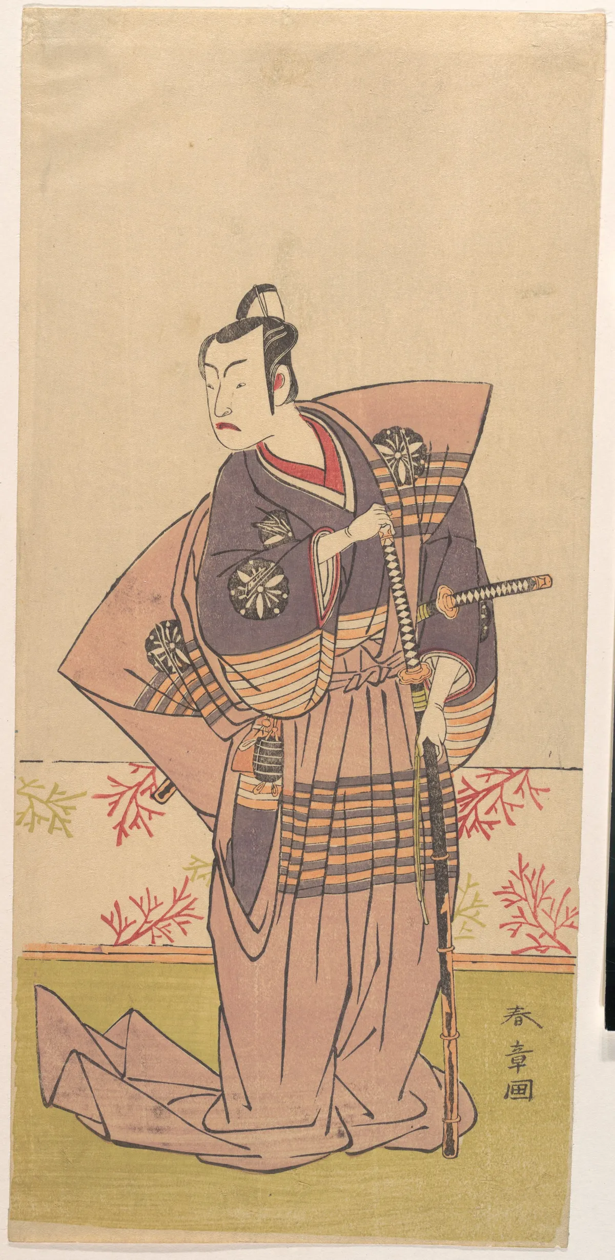 The Actor Matsumoto Koshiro 2nd as a Samurai | Katsukawa Shunshō　勝川春章 - 浮世繪畫廊