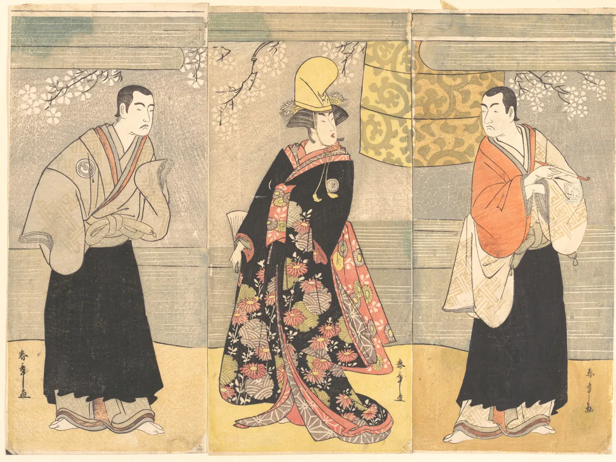 Drama of Hikeyahike Kanhiki Dojoji | Katsukawa Shunshō　勝川春章 - 浮世繪畫廊