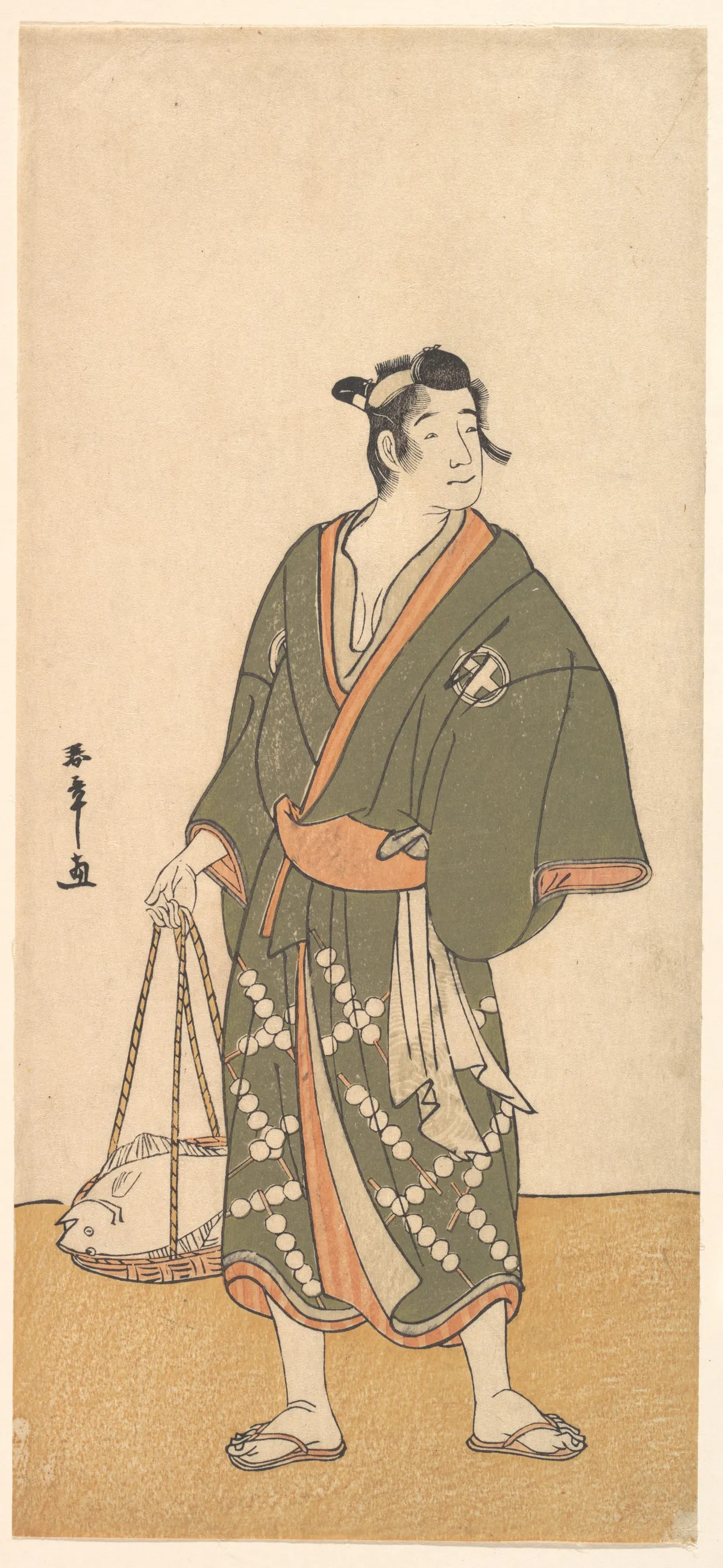 The Actor Otani Hiroemon III as a Fish Peddler | Katsukawa Shunshō　勝川春章 - 浮世繪畫廊