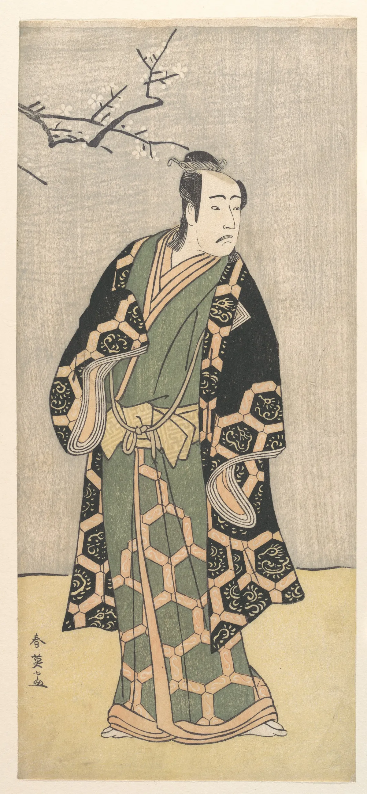 An Unidentified Actor | Katsukawa Shun'ei 勝川春英 - 浮世繪畫廊
