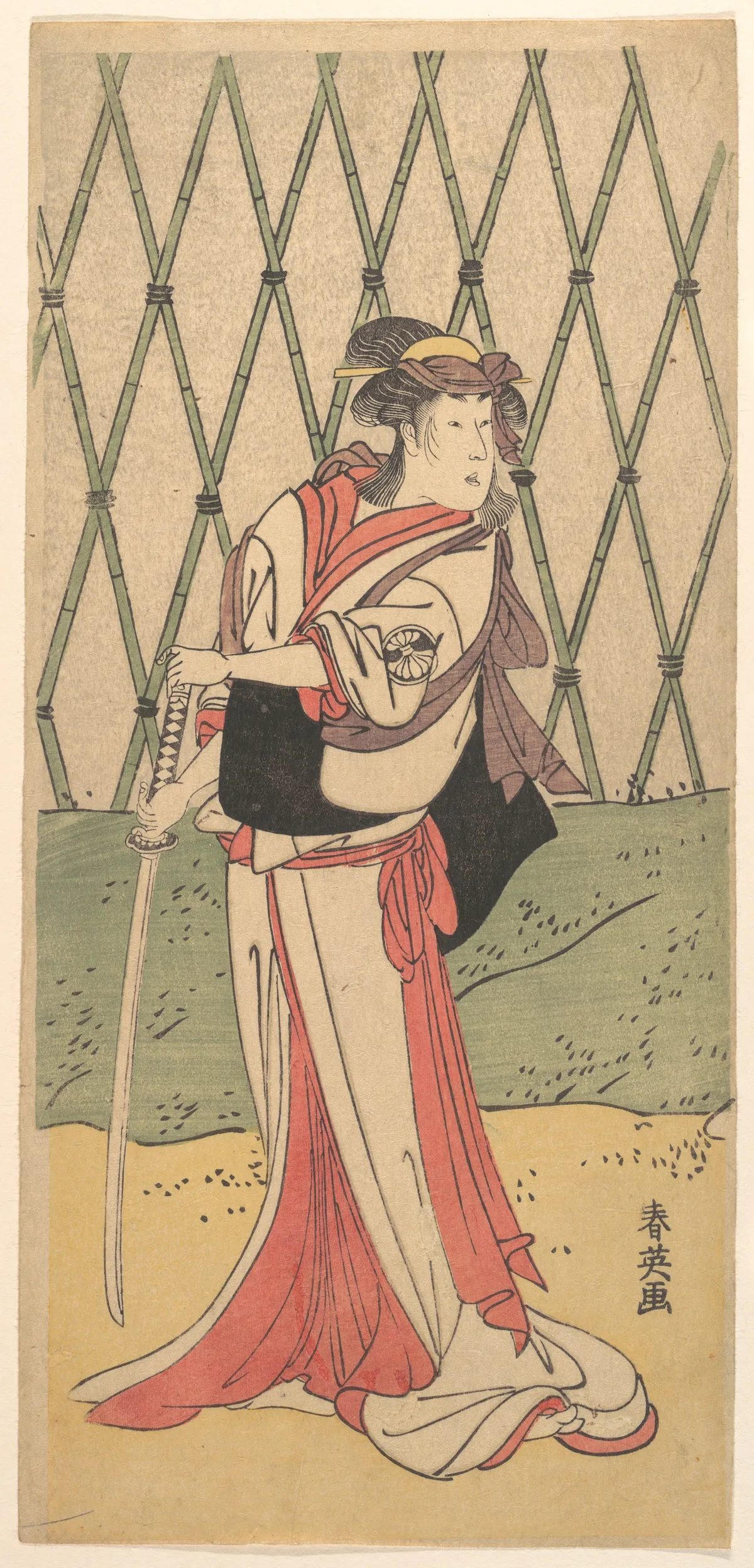 Segawa Kikunojo, in a Female Role | Katsukawa Shun'ei 勝川春英 - 浮世繪畫廊
