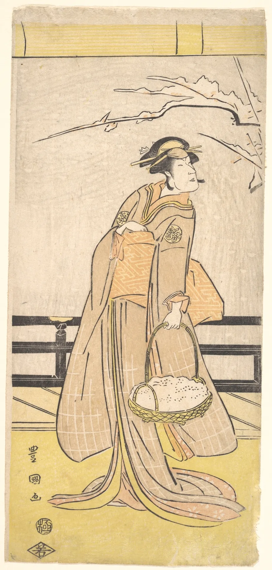 Nakayama Tomisaburo in a Female Role | Utagawa Toyokuni I - 浮世繪畫廊