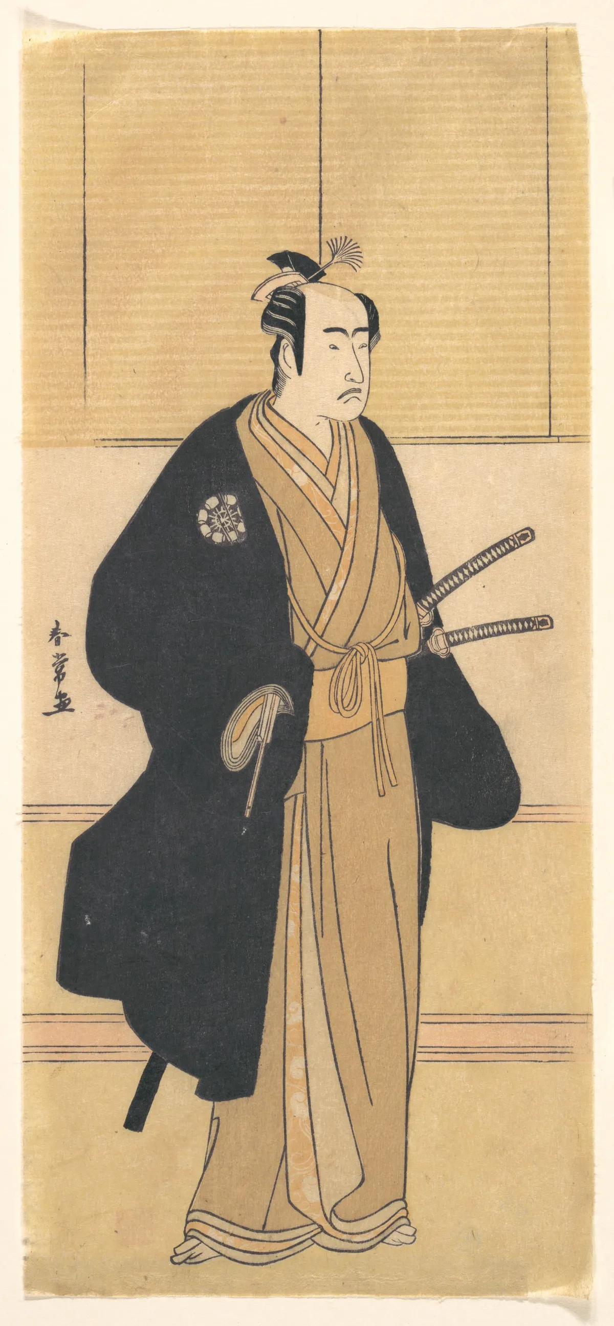 An Unidentified Actor in the Role of a Samurai | Katsukawa Shunjō - 浮世繪畫廊