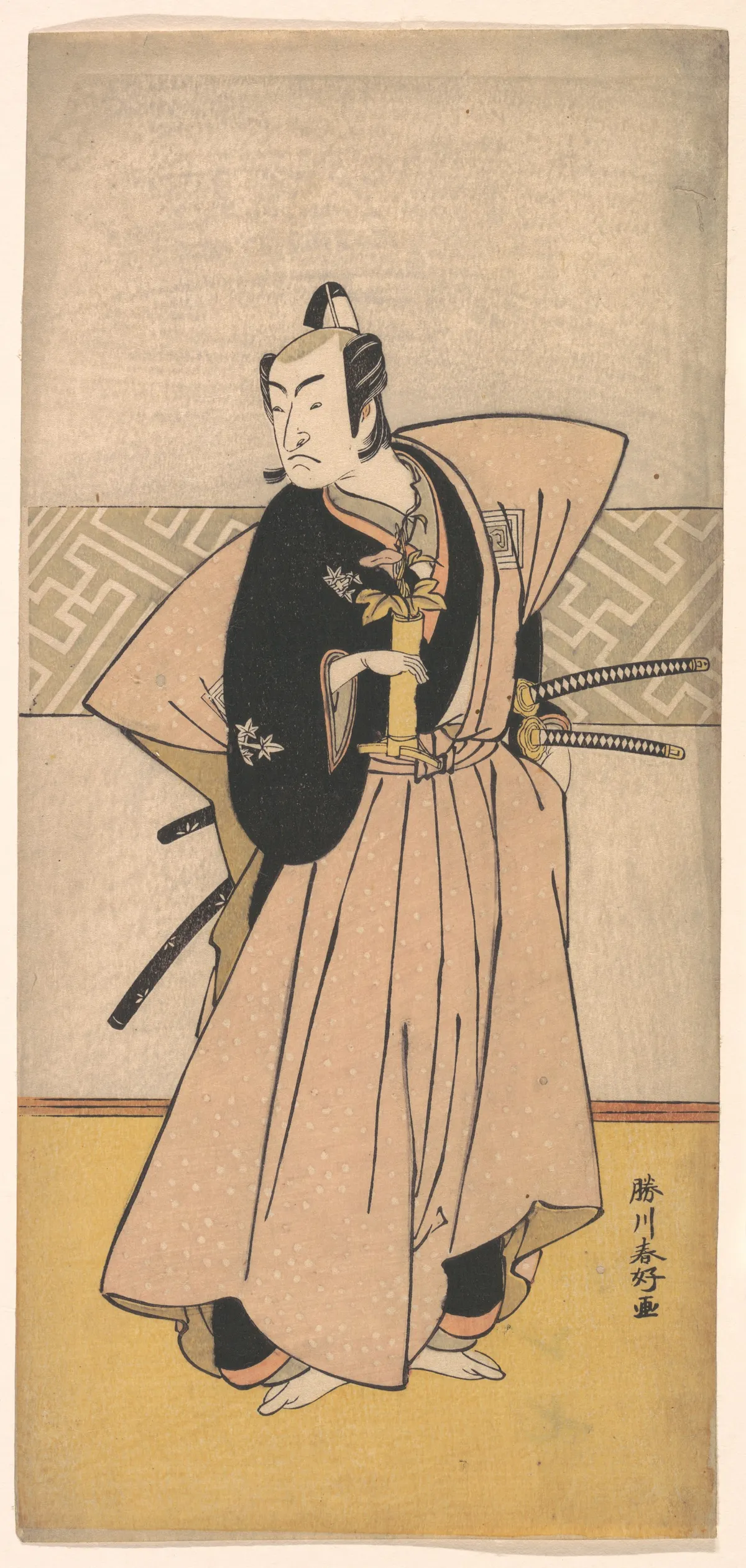 The Actor Ichikawa Omezo as a Samurai with Two Swords | Katsukawa Shunkō - 浮世繪畫廊
