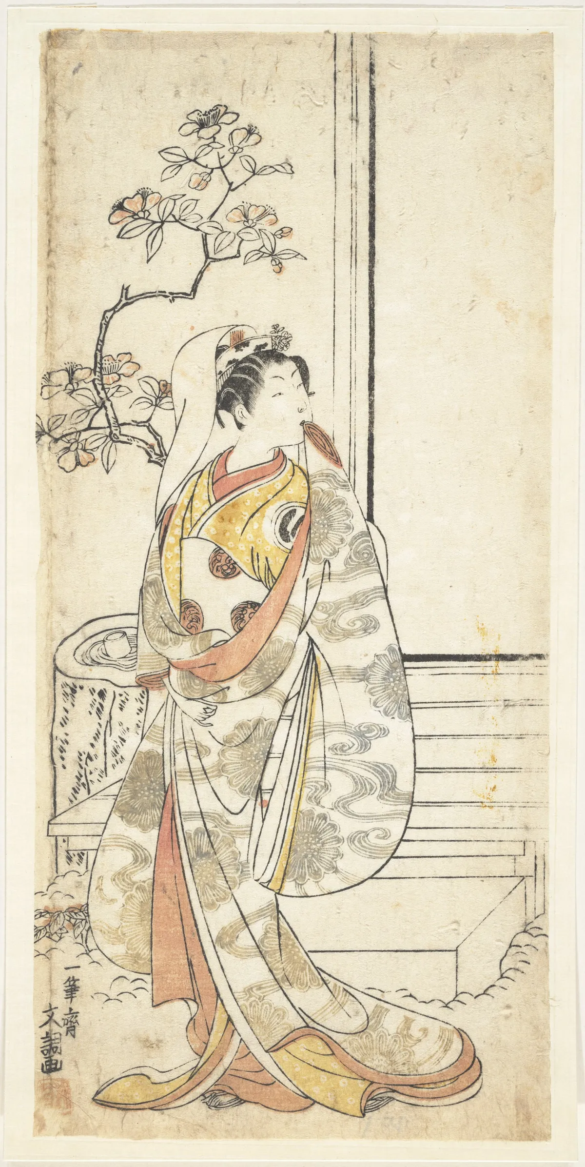 The Actor Sawamura Sojuro I, 1689–1756 in an Unidentified Female Role | Ippitsusai Bunchō - 浮世繪畫廊
