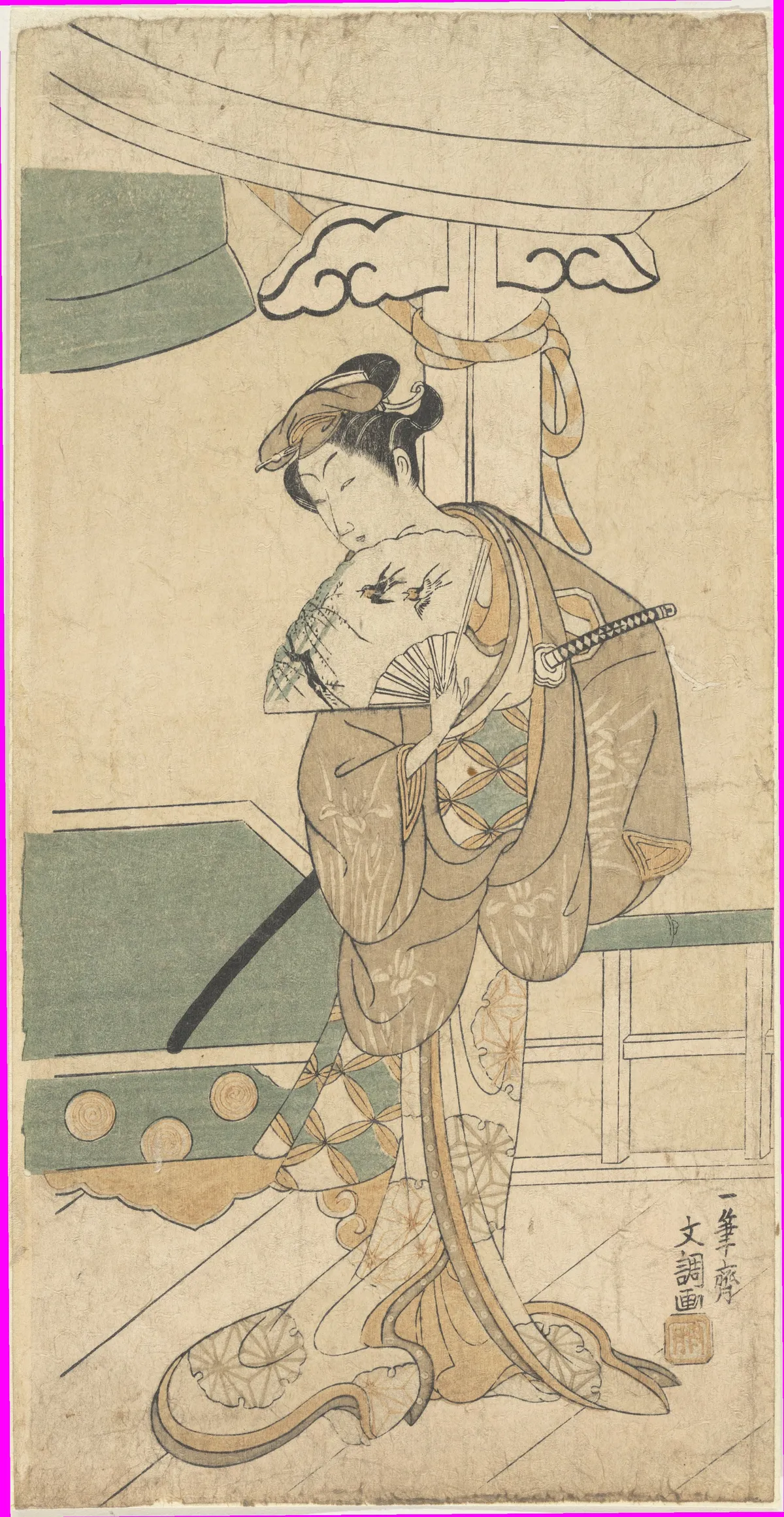 The Actor Ichikawa Uzayemon IX 1724–1785 in a Female Role | Ippitsusai Bunchō - 浮世繪畫廊