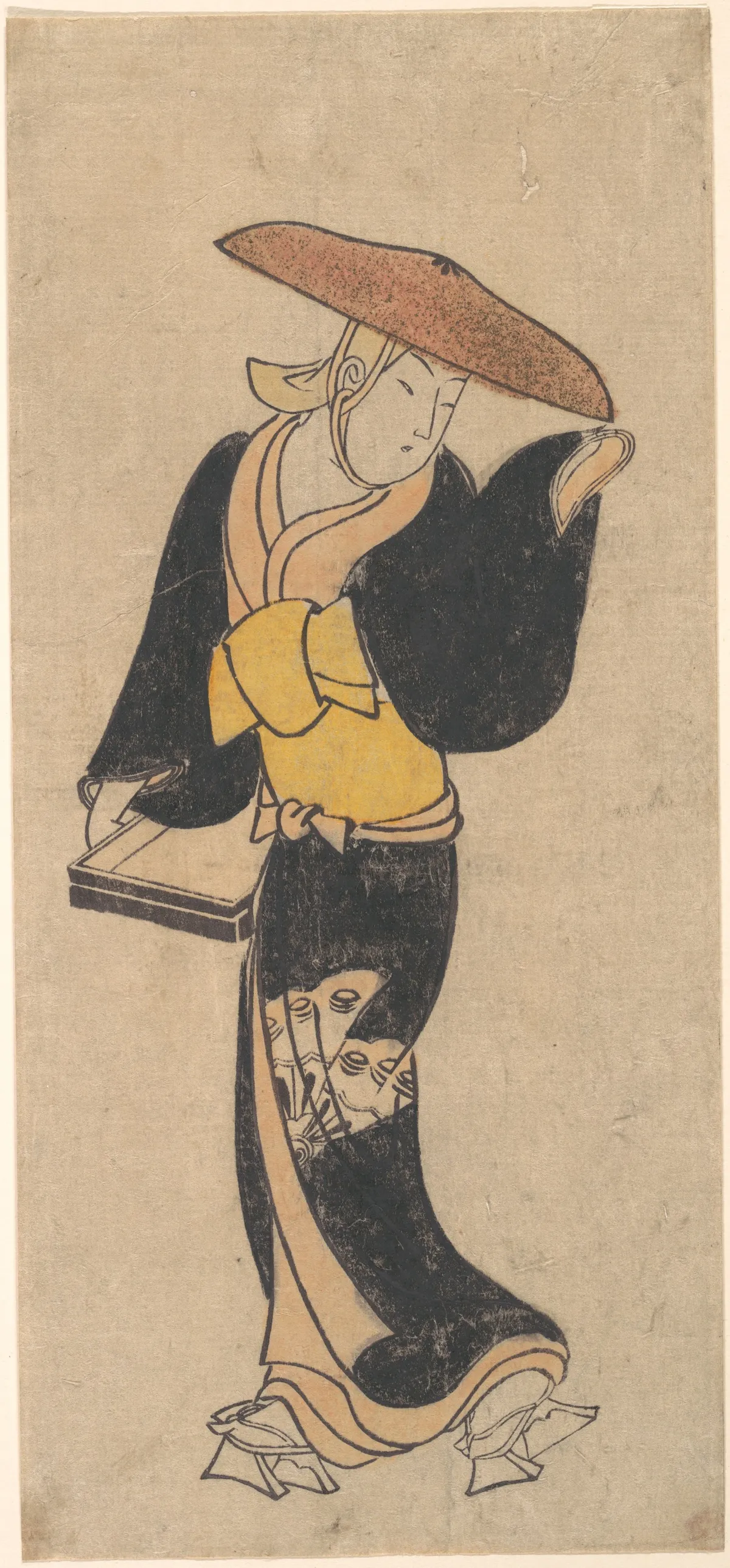 The Actor Sanjō Kantarō as an Itinerant Buddhist Nun | Kondo Kiyoharu - 浮世繪畫廊