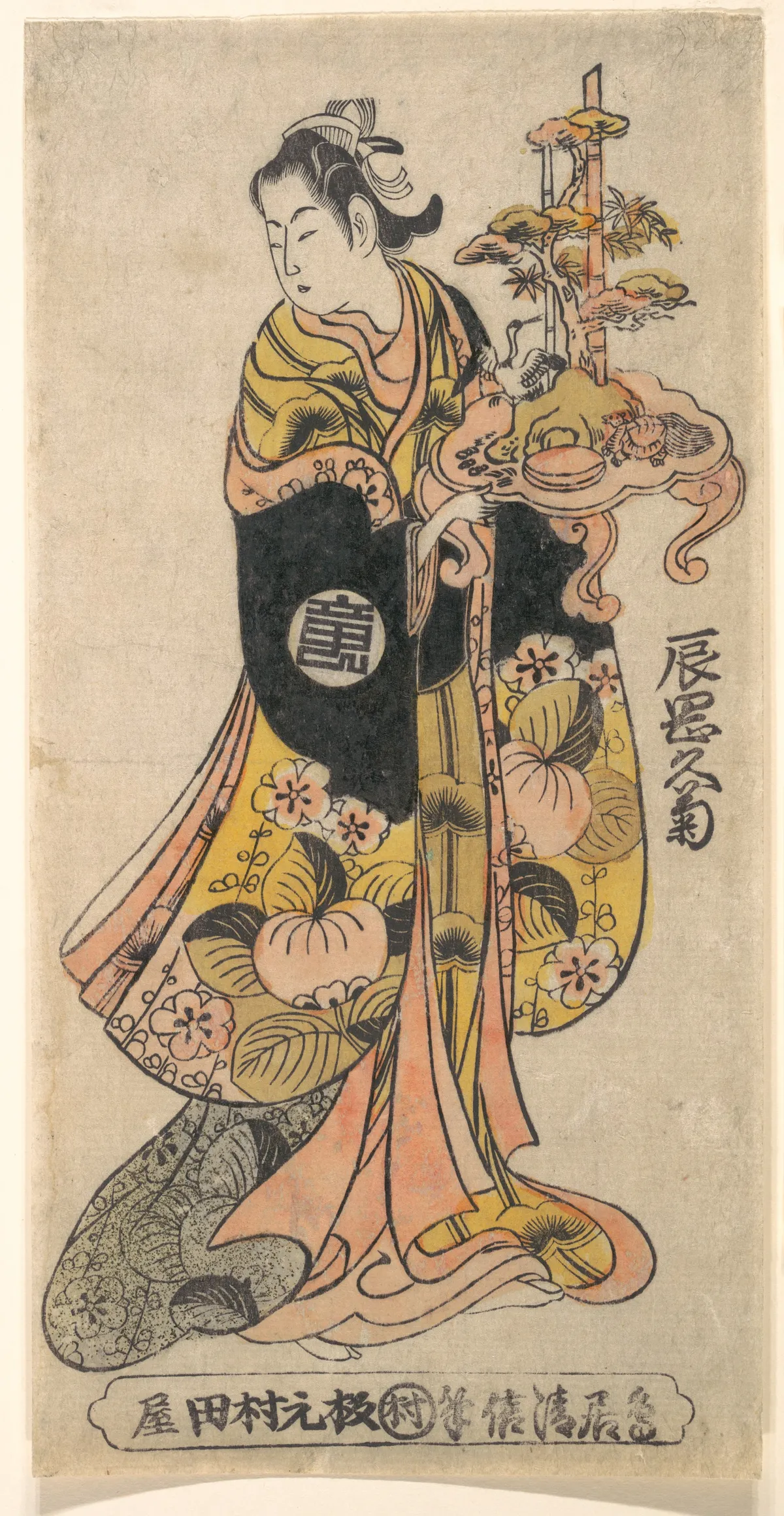 The Actor Tatsuoka Hisagiku in the Role of Kurenai | Kiyonobu II - 浮世繪畫廊