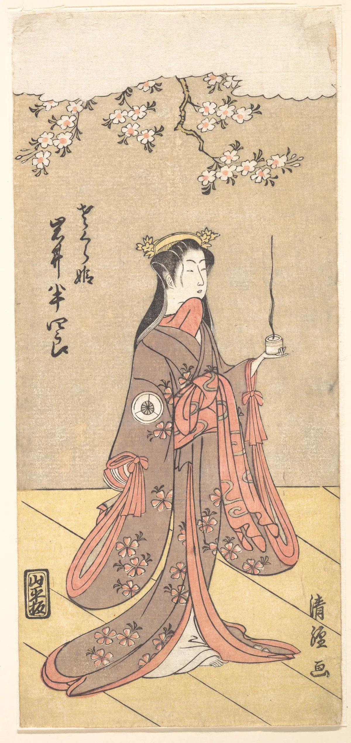 The Actor Iwai Hanshirō IV as Sakura Hime, the Cherry Princess | Torii Kiyotsune - 浮世繪畫廊