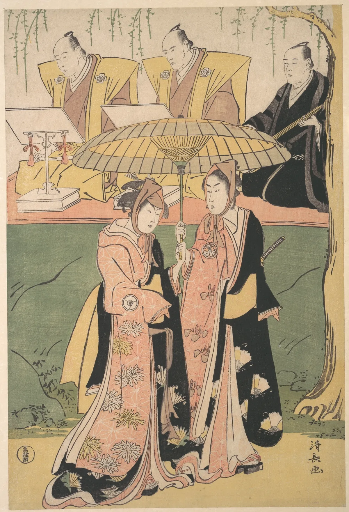 Scene from a Shosa Act | Torii Kiyonaga - 浮世繪畫廊