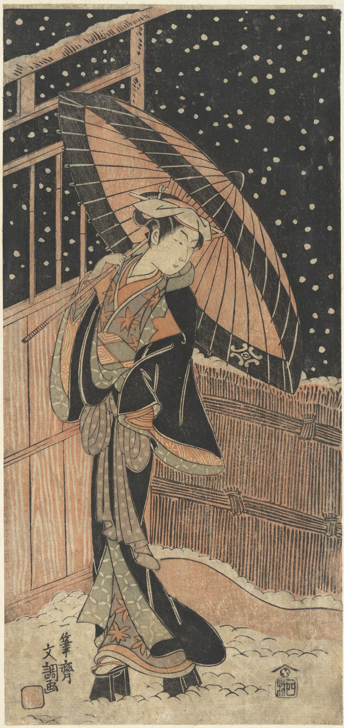 The Actor Nakamura Kiyozo | Ippitsusai Bunchō - 浮世繪畫廊
