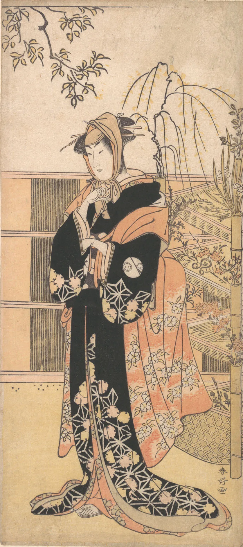 Kabuki Actor Segawa Kikunojō III in a Woman’s Role | Katsukawa Shunkō - 浮世繪畫廊