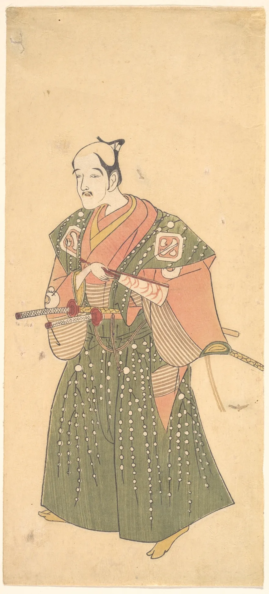 The Actor Arashi Otohachi I (facsimile?) | Ippitsusai Bunchō  一筆齊文調 - 浮世繪畫廊