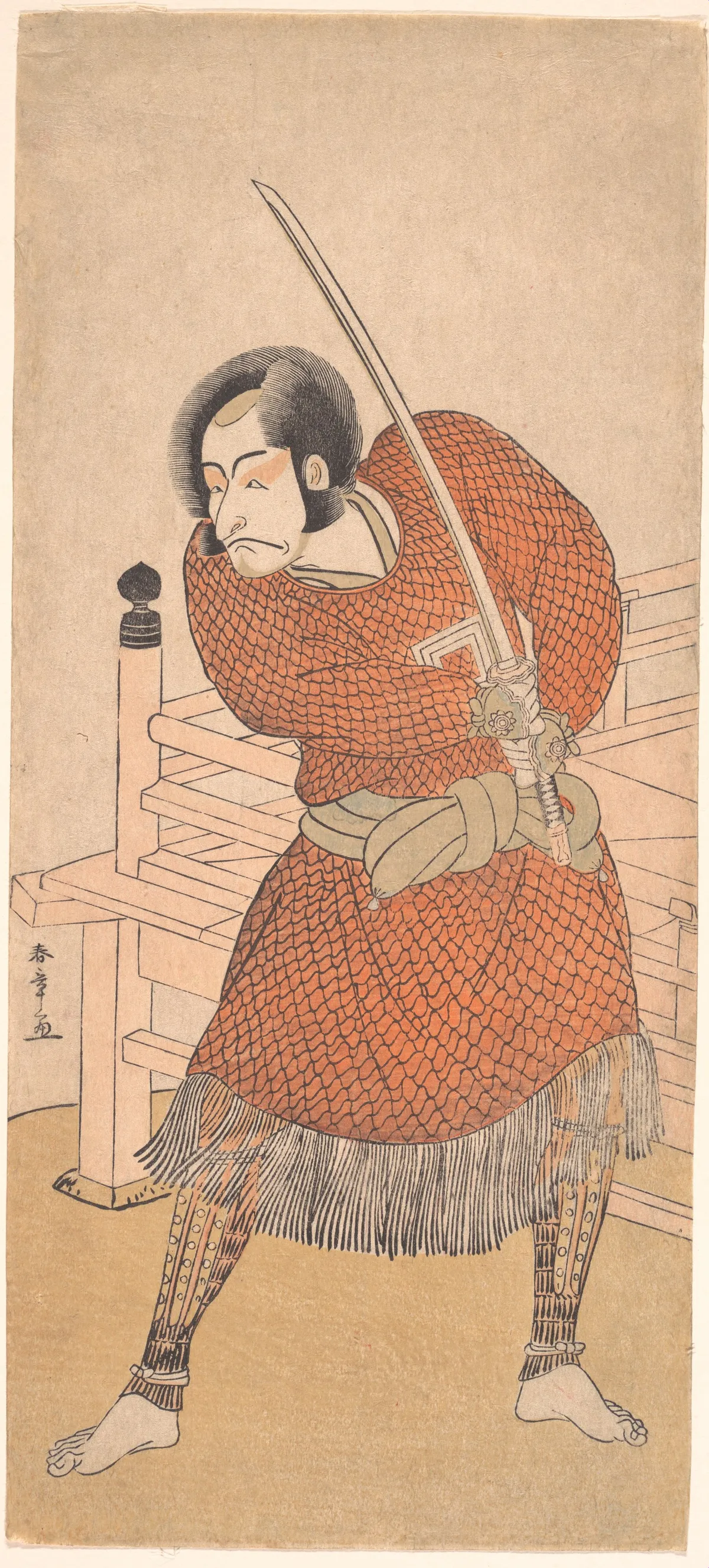Danjuro V, in chain-mail | Katsukawa Shunshō　勝川春章 - 浮世繪畫廊