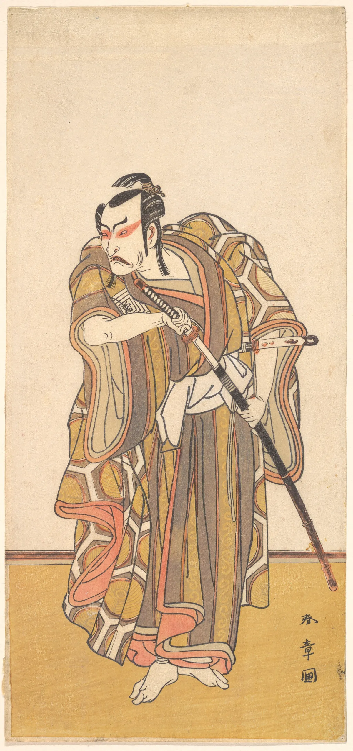 Kabuki Actor Ichikawa Danzō IV | Katsukawa Shunshō　勝川春章 - 浮世繪畫廊