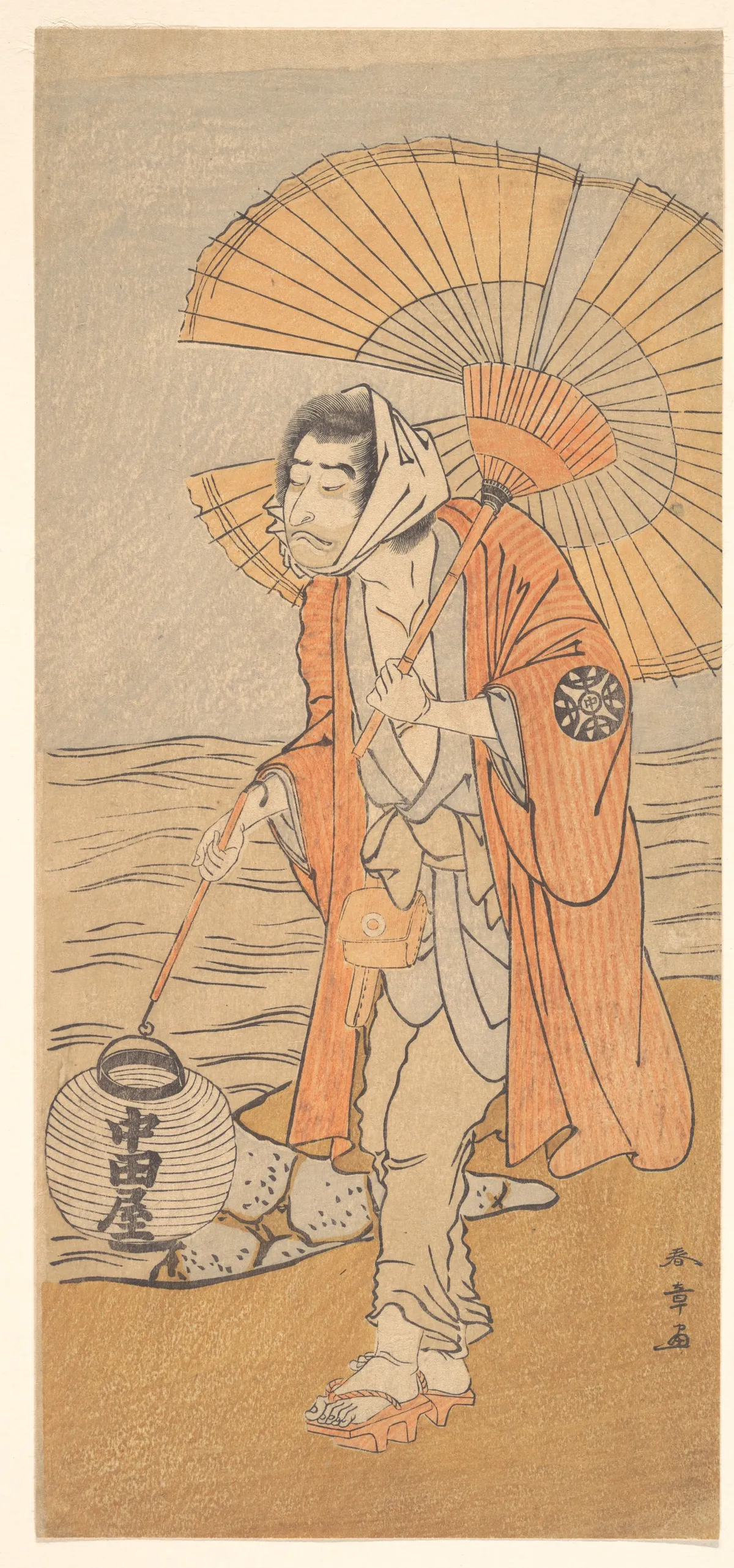 The Actor Nakamura Nakazo I | Katsukawa Shunshō　勝川春章 - 浮世繪畫廊