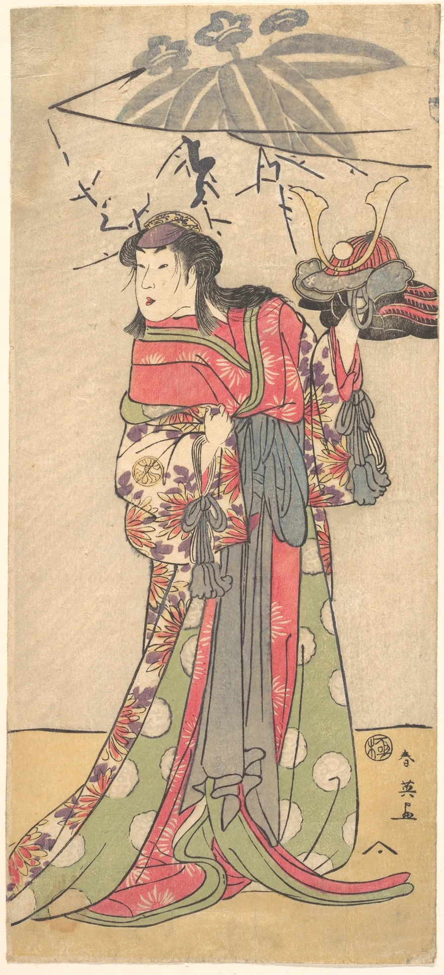 The Actor Segawa Kikunojo III in the Role of a Woman | Katsukawa Shun'ei 勝川春英 - 浮世繪畫廊