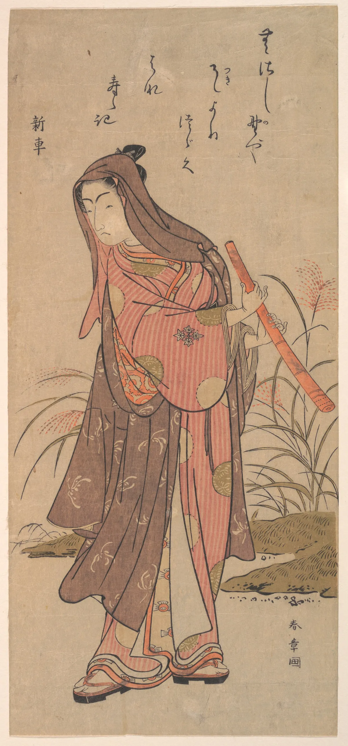 The Actor Ichikawa Monosuke (?) or Ichikawa Omezō in Female Role | Katsukawa Shunshō　勝川春章 - 浮世繪畫廊