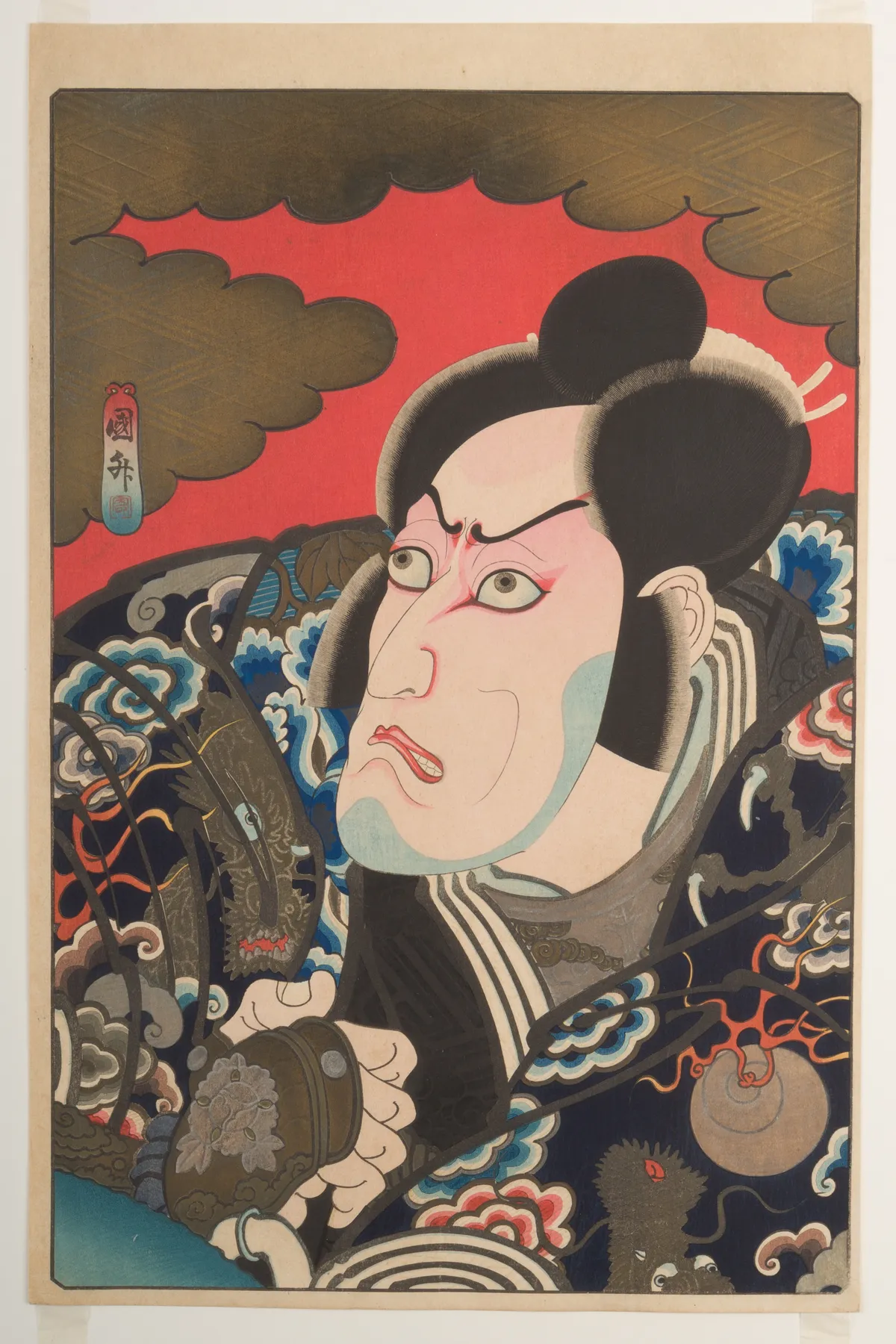 Kabuki Actor Ichikawa Ebizō V as Kumagai Jirō Naozane | Utagawa Kunimasu - 浮世繪畫廊