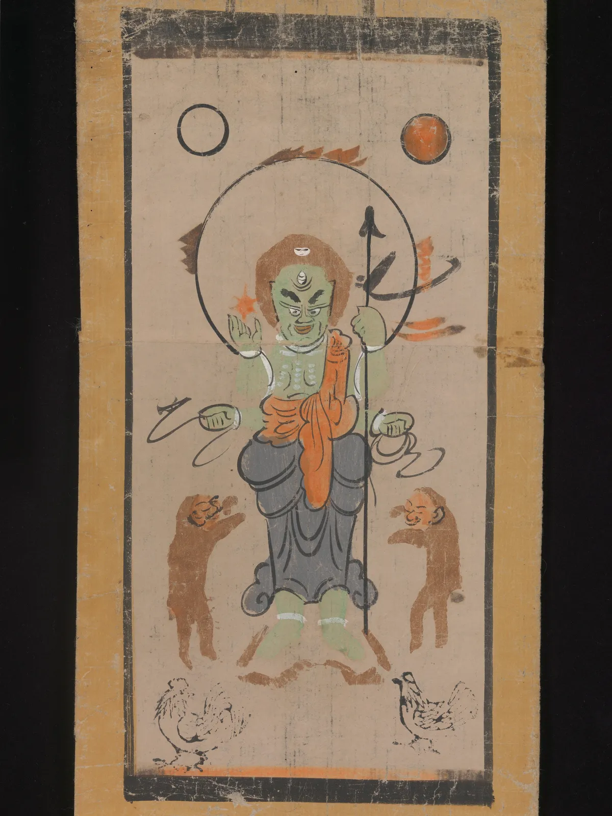 Ōtsu-e of Shōmen Kongōyasha (Vajrayaksha) | Unknown Artist - 浮世繪畫廊