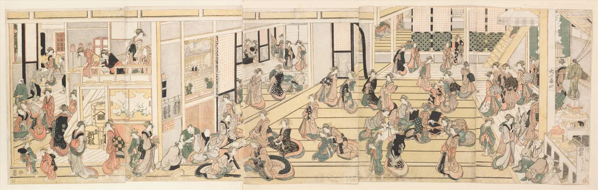 New Year's Day at the Ōgiya Brothel, Yoshiwara