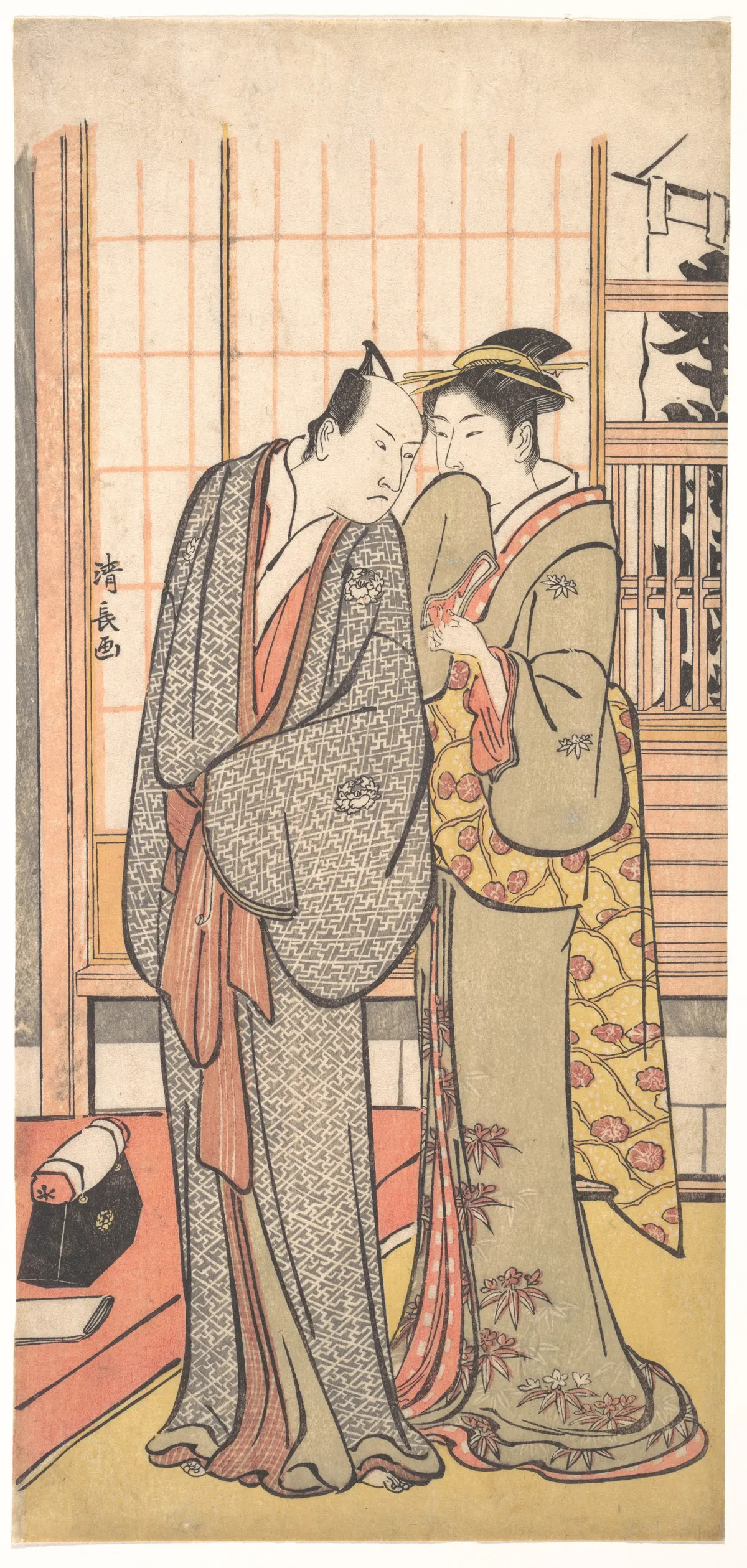 Ichikawa Yaozo III with a Lady